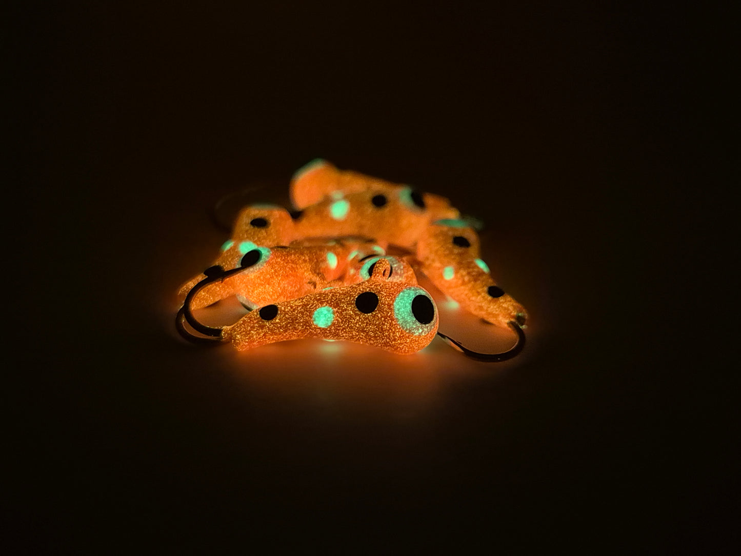 Fluglarven Orange med prickar GLOW! 2,9gram