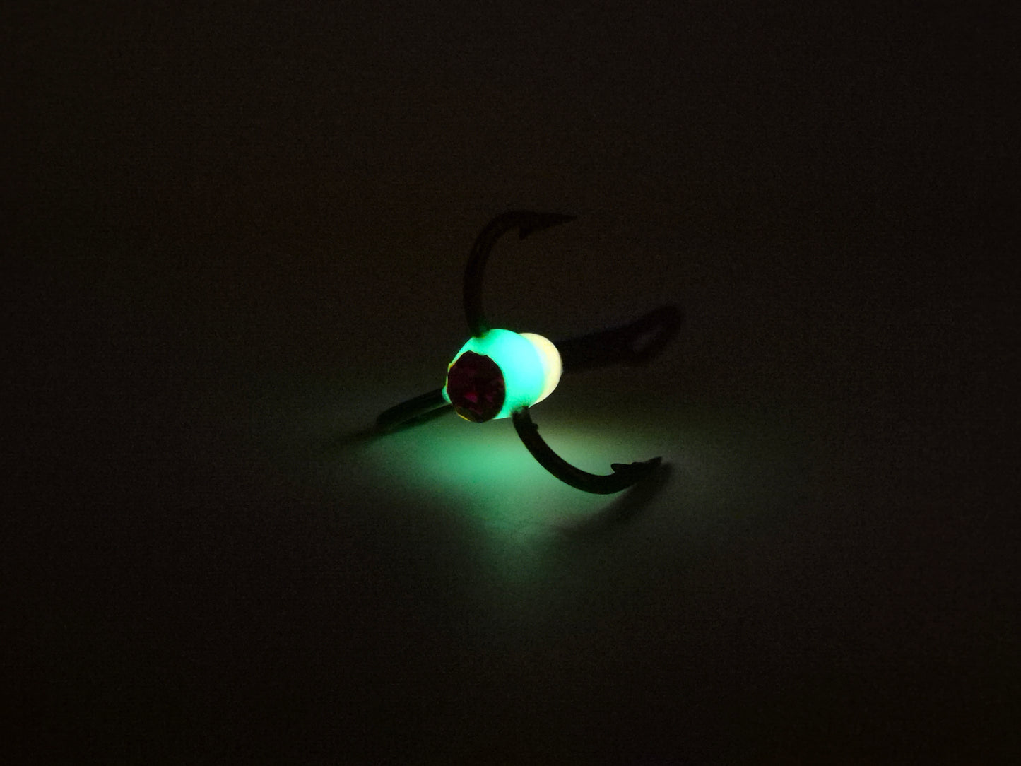 Limkrok Röd/vit med röd diamant