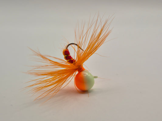 Hälsingemyskan Orange kula med fluga 3,1gram