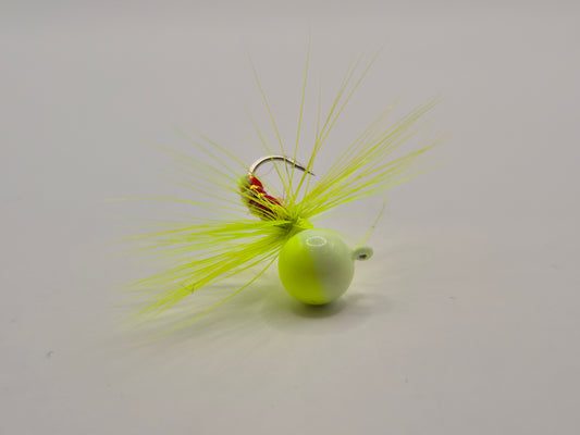 Hälsingemyskan grön kula med fluga 3,1gram