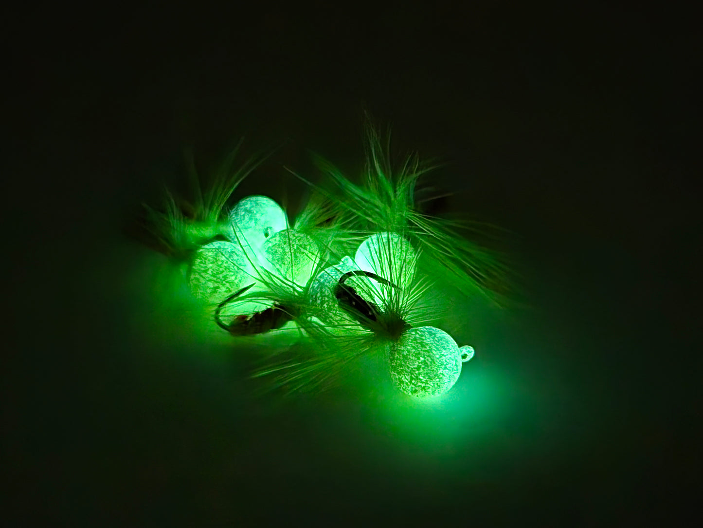 Hälsingemyskan grön kula med fluga 3,1gram