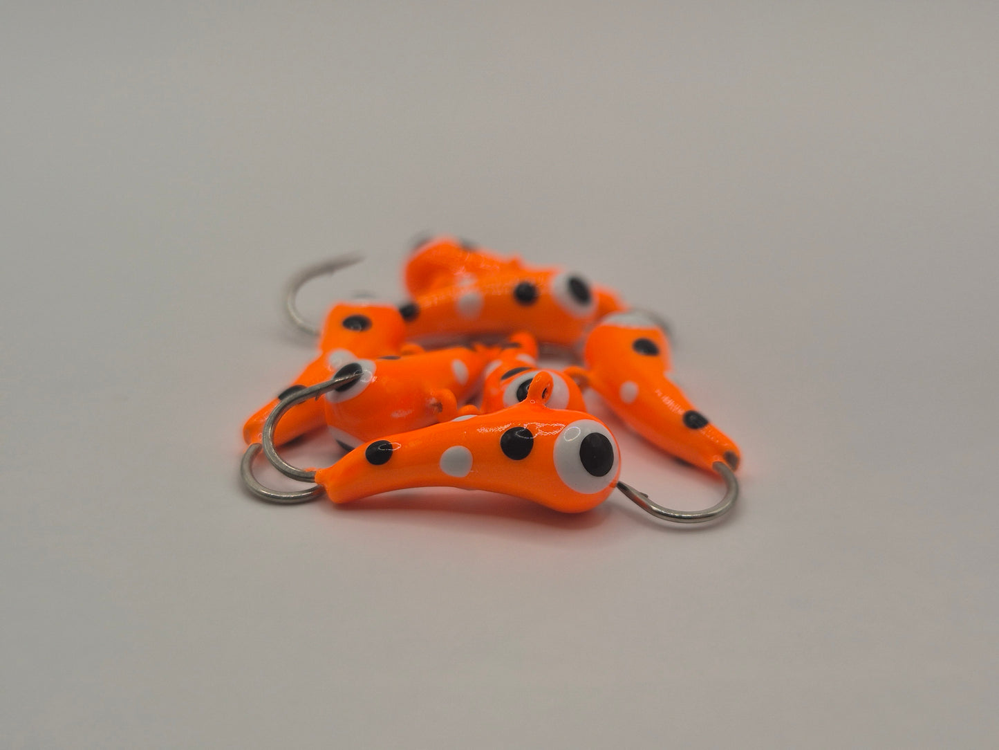 Fluglarven Orange med prickar GLOW! 2,9gram