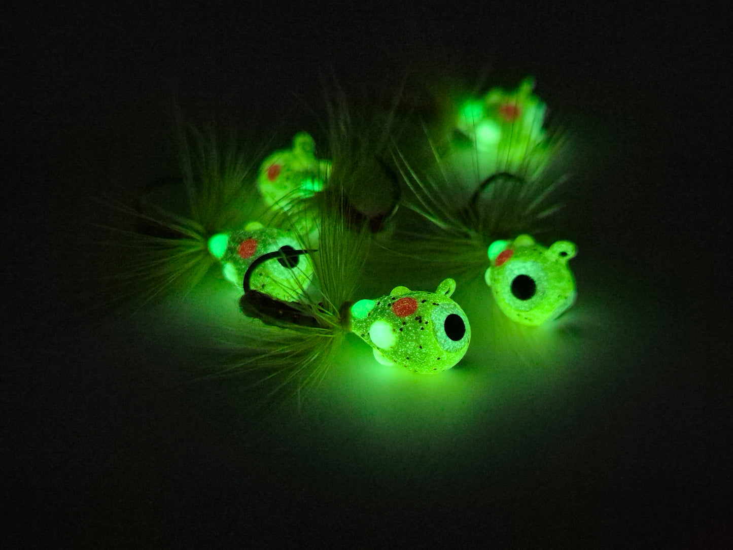 mormyska Gul epoxy med fluga GLOW