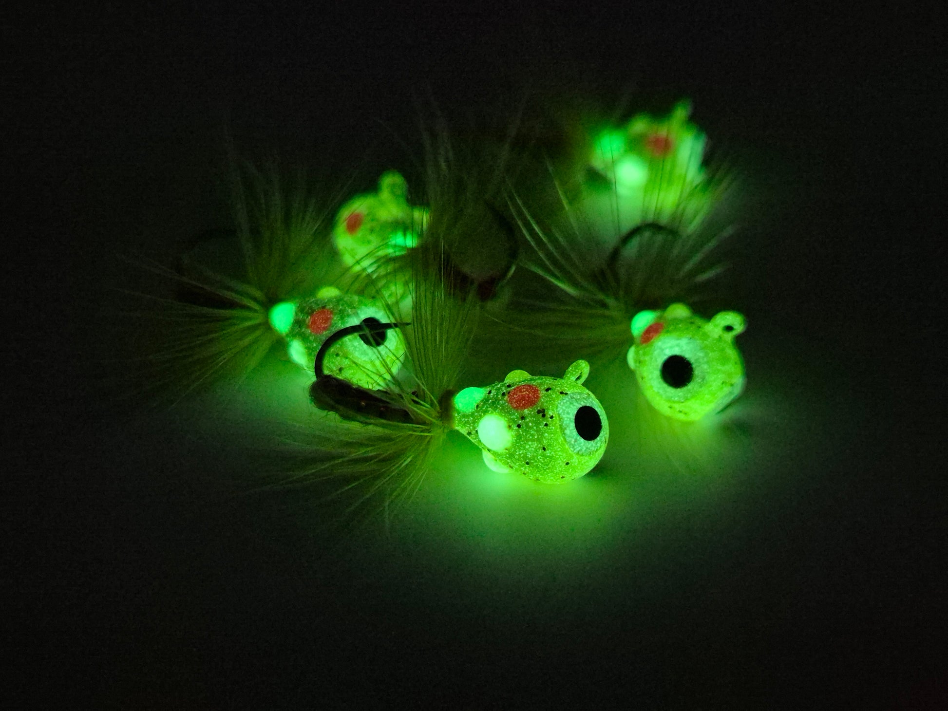 mormyska Gul epoxy med fluga GLOW