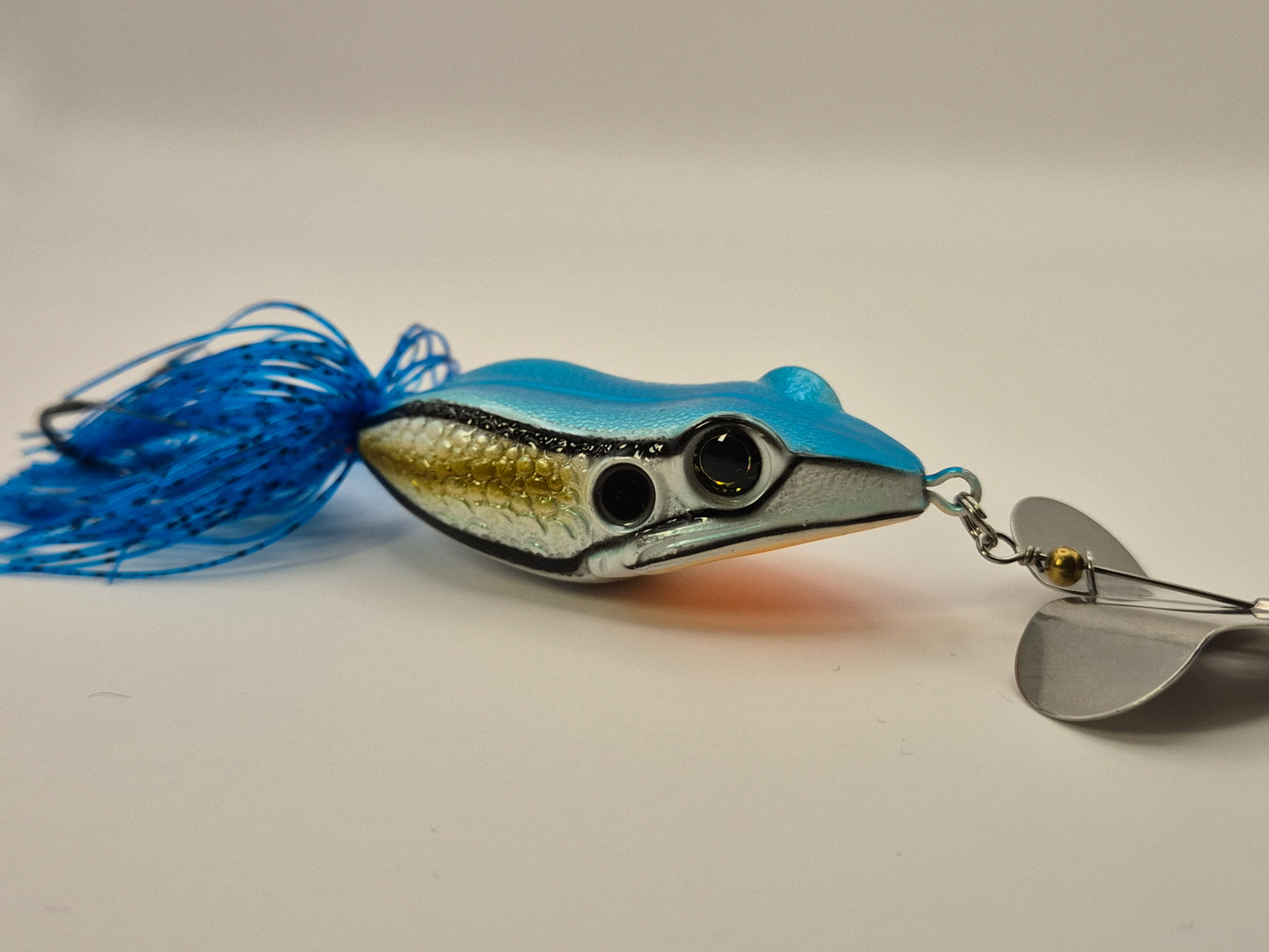 Killer Frog top water fishing bait buzzbait Blue colour