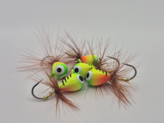 Hälsingemyskan Gul/Grön Tiger GLOW FLUGA